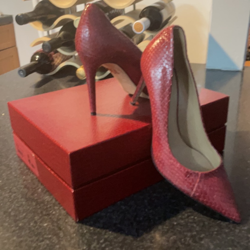 Tamara Mellon sexy leather red shoes